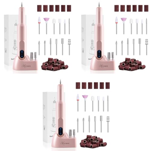 MAYCREATE® Cordless Nail Drill Machine with Bit Kit Professional Adjustable for Gel Extension Salon Electric Manicure Pedicure 3 PCS MAYCREATE® Cordless Nail Drill Machine with Bit Kit Professional Adjustable for Gel Extension Salon Electric Manicure Pedicure 3 PCS